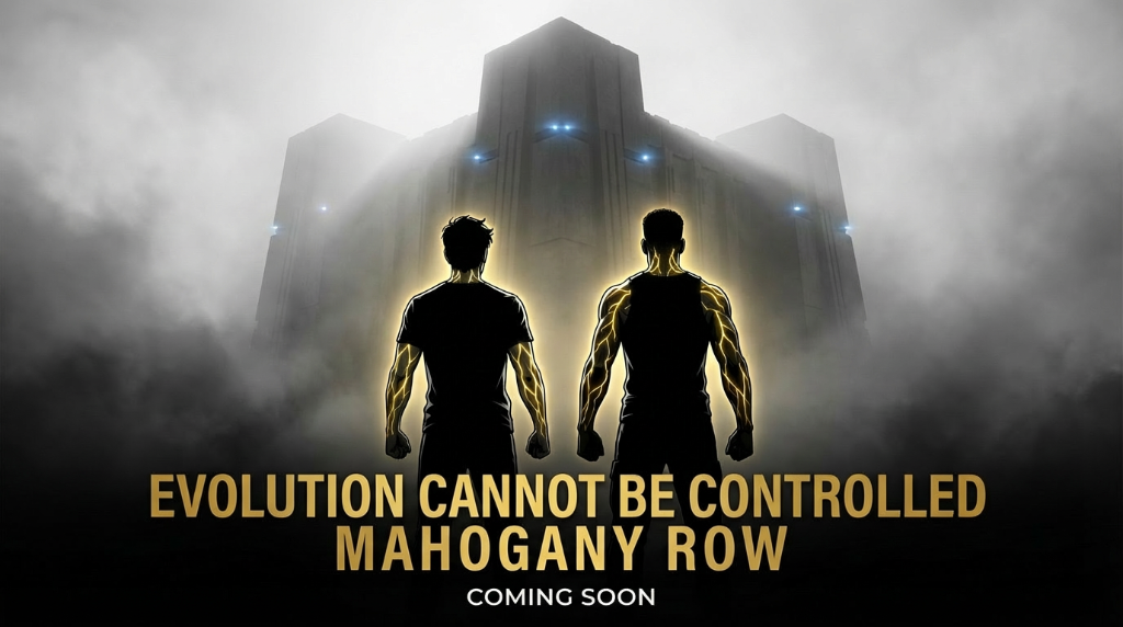 Evolution Cannot Be Controlled — Mahogany Row · Coming Soon